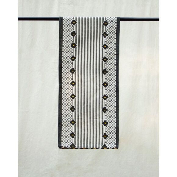 Nicobar Other - Striped Black and White Kitchen Towel
